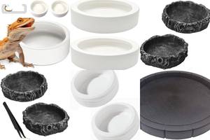 Round Reptile Bowls: 5 Sizes Available