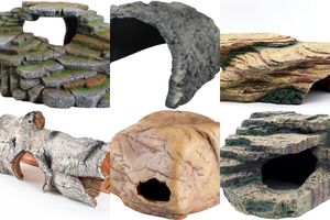 Decorative reptile cave