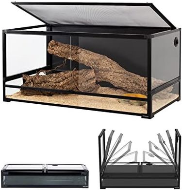 REPTI ZOO 120-Gallon Collapsible Reptile Terrarium (48x24x24")
