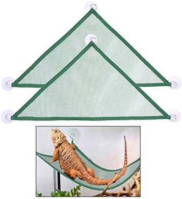 Bearded Dragon Hammock Lounger & Ladder (Green)