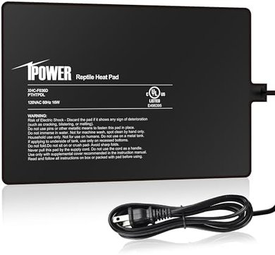 iPower 8x12" Reptile Heat Pad: Terrarium Heater for Small Animals