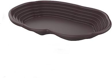 Reptile Bathing Pool & Feeding Dish with Ramp (Black)
