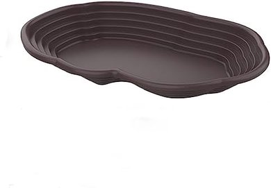 Reptile Bath & Feeding Station with Ramp (Black)