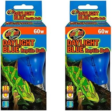 Zoo Med Daylight Blue Reptile Bulbs (60W, 2-pack)
