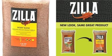 Zilla Walnut Desert Reptile Bedding (5 qt) for Bearded Dragons & Monitors
