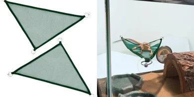 Reptile Hammock (2-pack): Breathable Mesh for Bearded Dragons, Geckos, & More