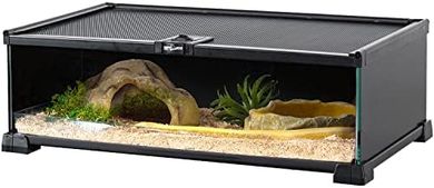 Reptizoo 20x12x6" Glass Reptile Terrarium
