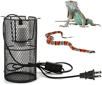 Ceramic Reptile Heat Lamp with Guard & Hook (200W)
