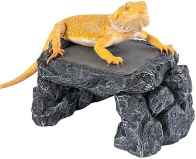 Reptile Basking Platform & Hideout with Heat Storage (9x6x3.9")
