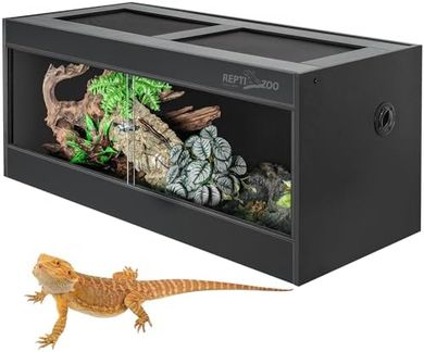 REPTI ZOO 68-Gallon PVC Reptile Terrarium with Sliding Glass Door
