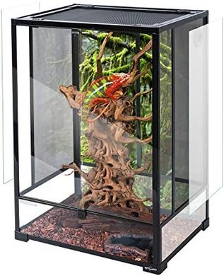 REPTI ZOO 67-Gallon Glass Reptile Terrarium with Screen Ventilation