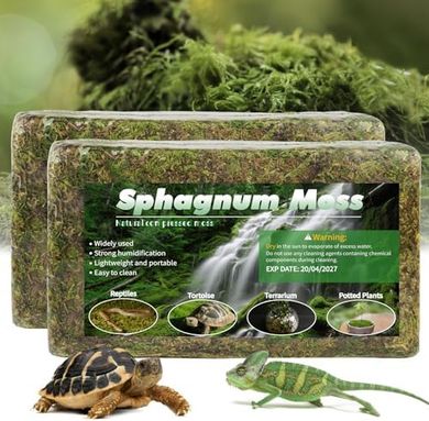 Premium Sphagnum Moss Reptile Bedding & Habitat Substrate
