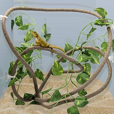 Coolrunner Reptile Vines & Leaves: Jungle Habitat Decor
