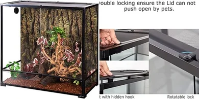 REPTI ZOO Large Vertical Reptile Terrarium (36x18x36")
