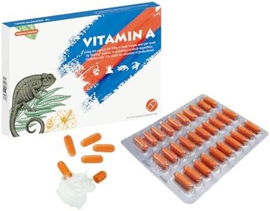 Reptile & Amphibian Vitamin A Supplement (30 Capsules)
