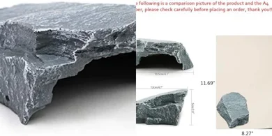 Reptile & Amphibian Resin Habitat & Basking Platform