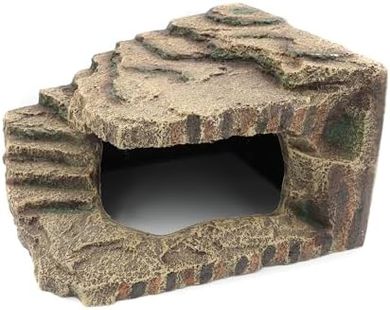 Extra Large Resin Reptile Cave Habitat for Geckos, Lizards & Turtles
