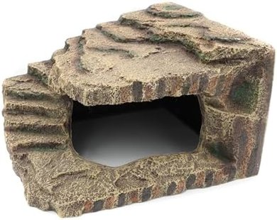 Extra Large Resin Reptile Cave Habitat for Geckos, Lizards & Turtles