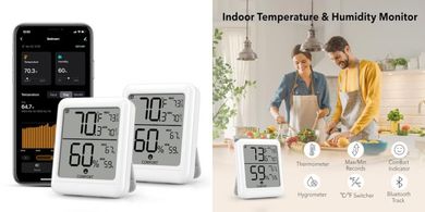 BN-LINK Bluetooth Smart Hygrometer/Thermometer (2-pack)
