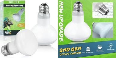 Reptile Heat Lamps: 100W UVA/UVB Bulbs (2-Pack)
